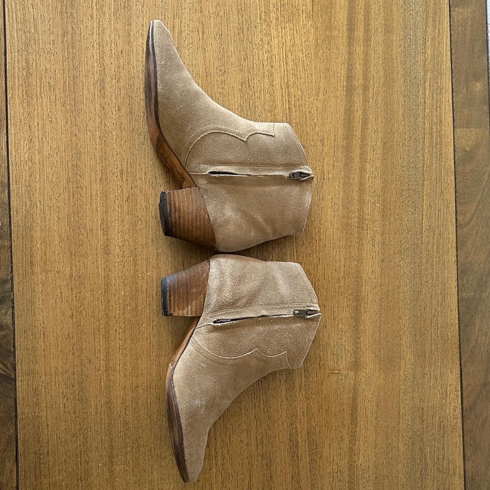 Isabel Marant Tan Suede Ankle Booties - Picture 6 of 11